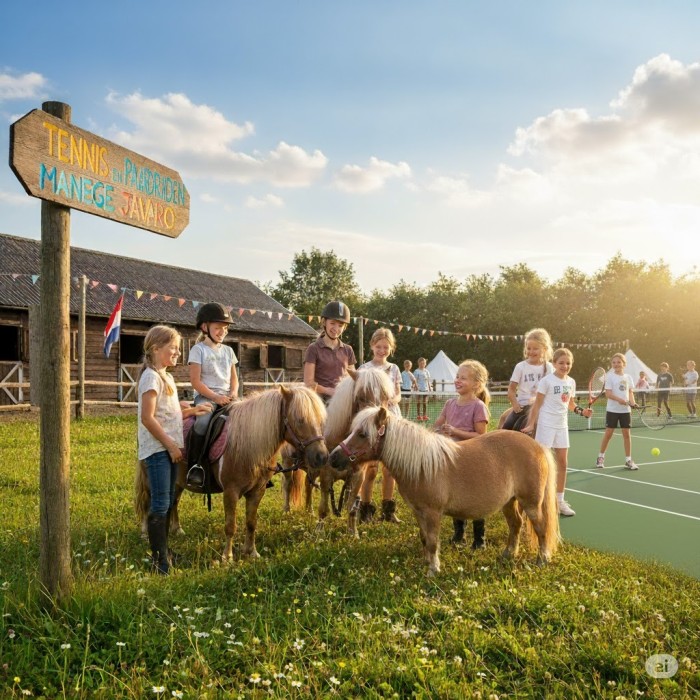 NIEUW  Tennis-Paardrijden samen met de " Haagse Tennishoek"